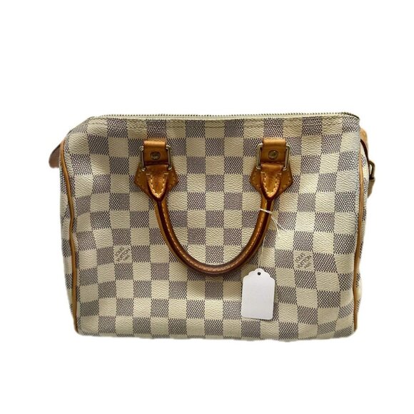Louis Vuitton Speedy 25 Damier Azur Canvas White - Picture 1 of 8